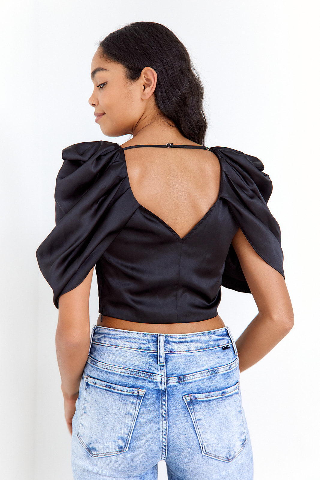 SALE - Aimee Deep V Neck Top