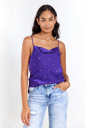 SALE - Sheida Rhinestone Embellished Cami