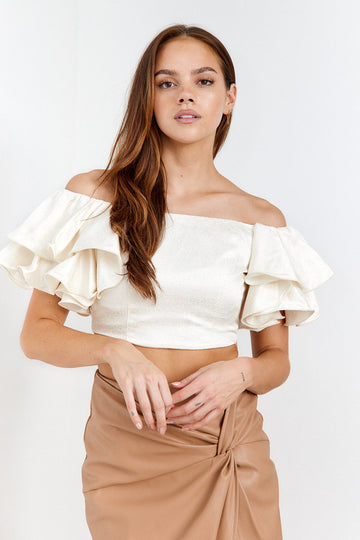 SALE - Suzi Off The Shoulder Ruffle Top