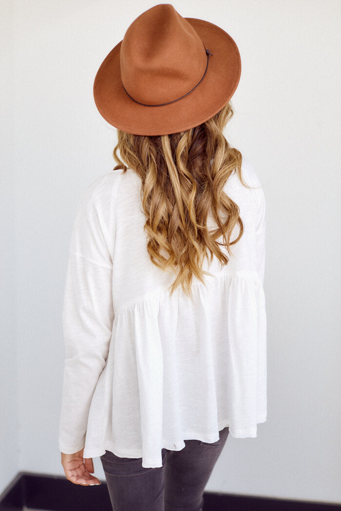 Phoenix Flowy Bottom Long Sleeve Top