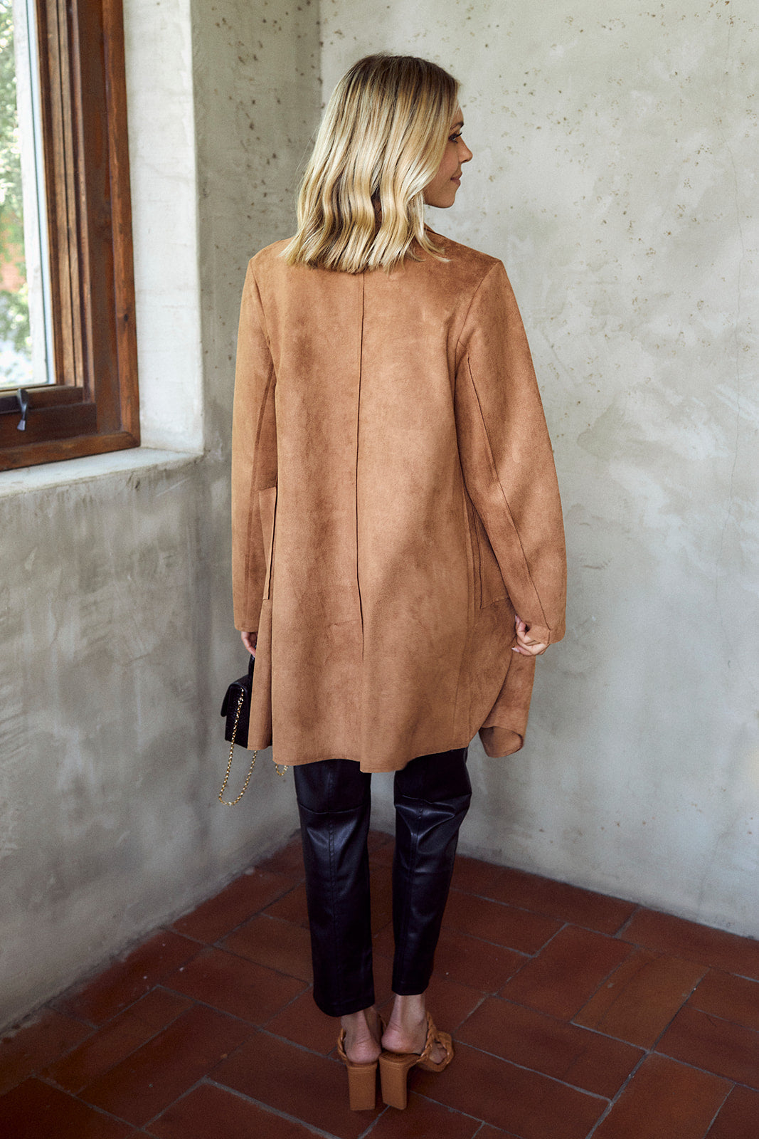 Shipley Faux Suede Coat