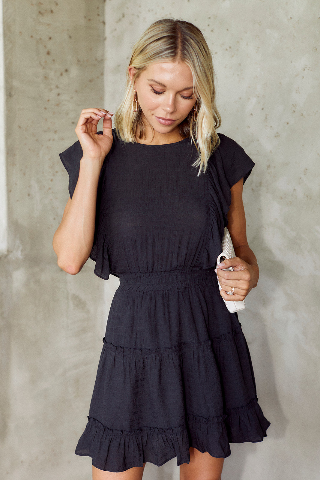 Leisa Ruffle Detail Dress