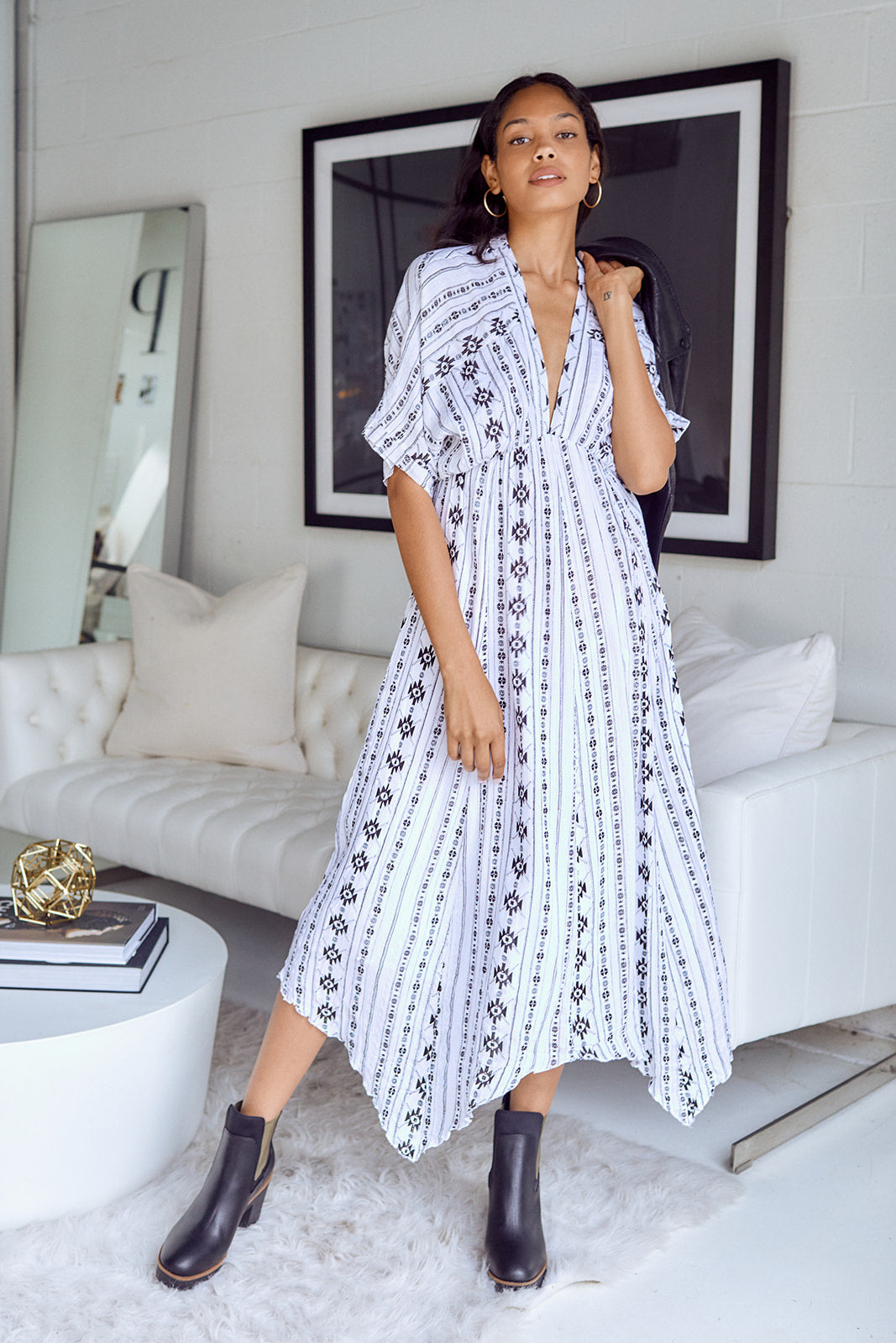 Carmo Kimono Sleeve Maxi Dress
