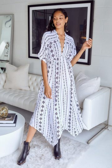 Carmo Kimono Sleeve Maxi Dress
