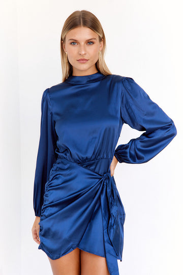 Carrie Mock Neck Mini Dress