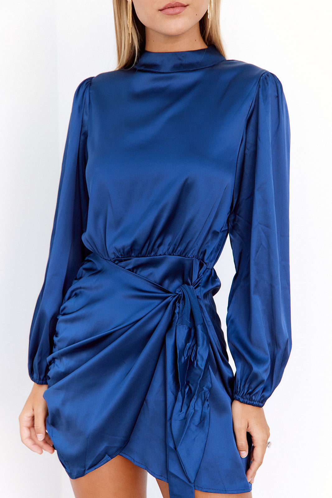 Carrie Mock Neck Mini Dress