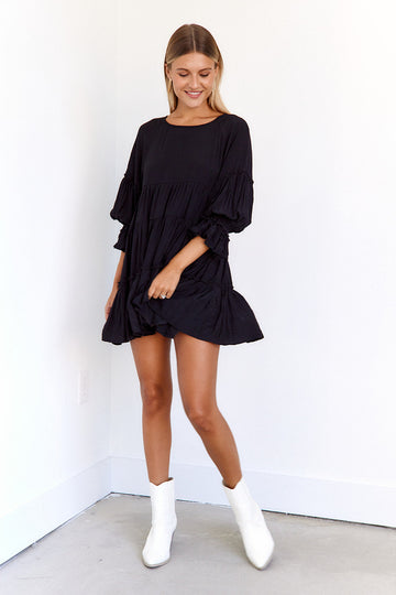 SALE - Milo Babydoll Tiered Mini Dress