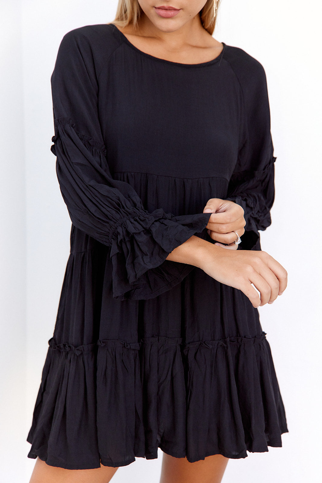 SALE - Milo Babydoll Tiered Mini Dress