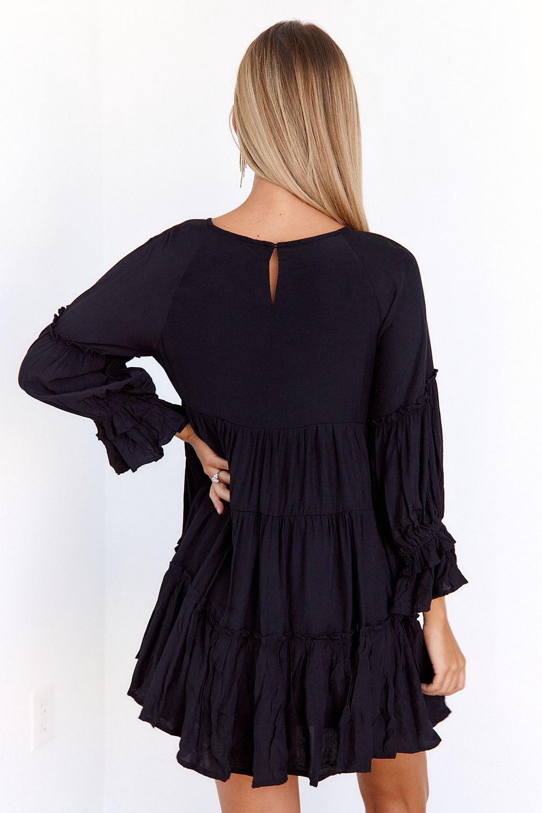 SALE - Milo Babydoll Tiered Mini Dress
