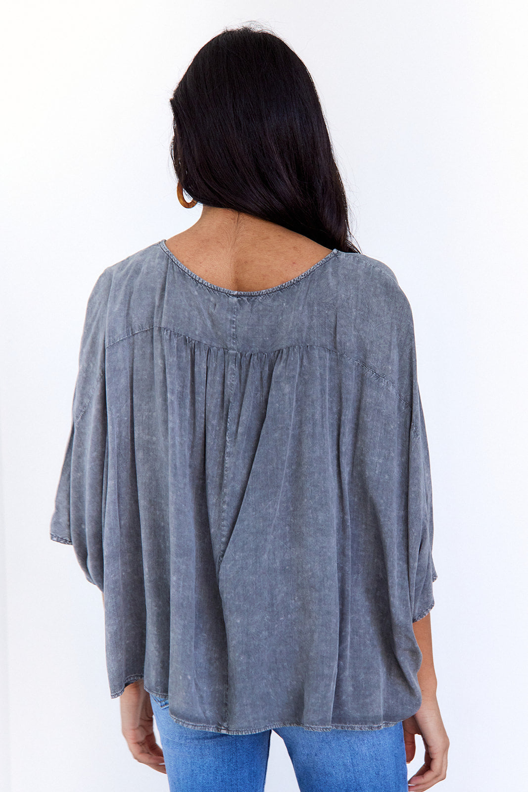 SALE- Rosemary Oversized Overlap Top