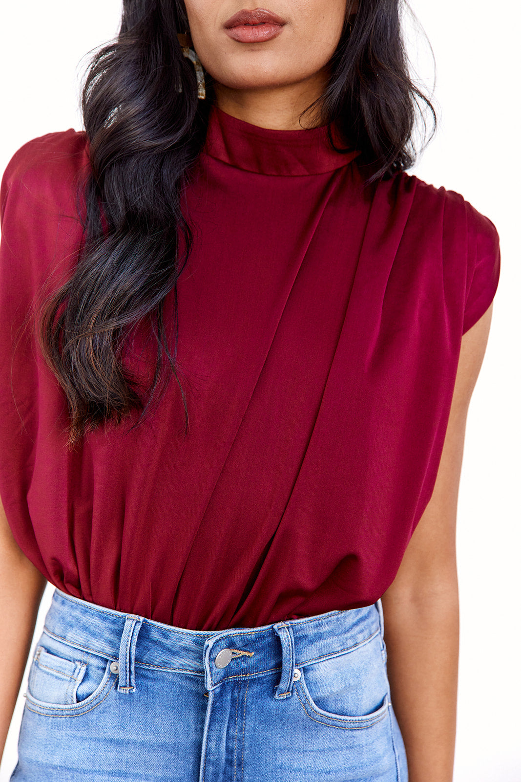 SALE- Martie Shoulder Pad Bodysuit