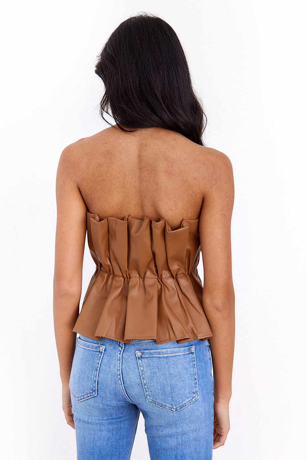 Aivella Sleeveless Pleated Top