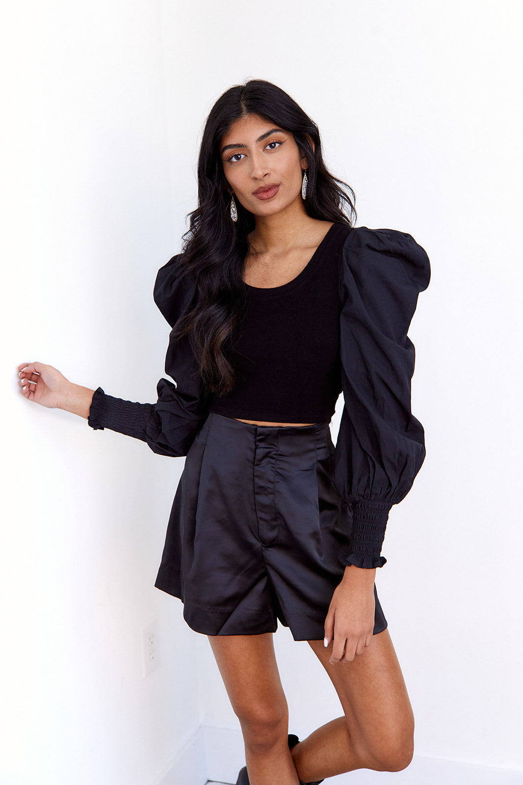 Natalie Long Sleeve Puff Sleeve Top