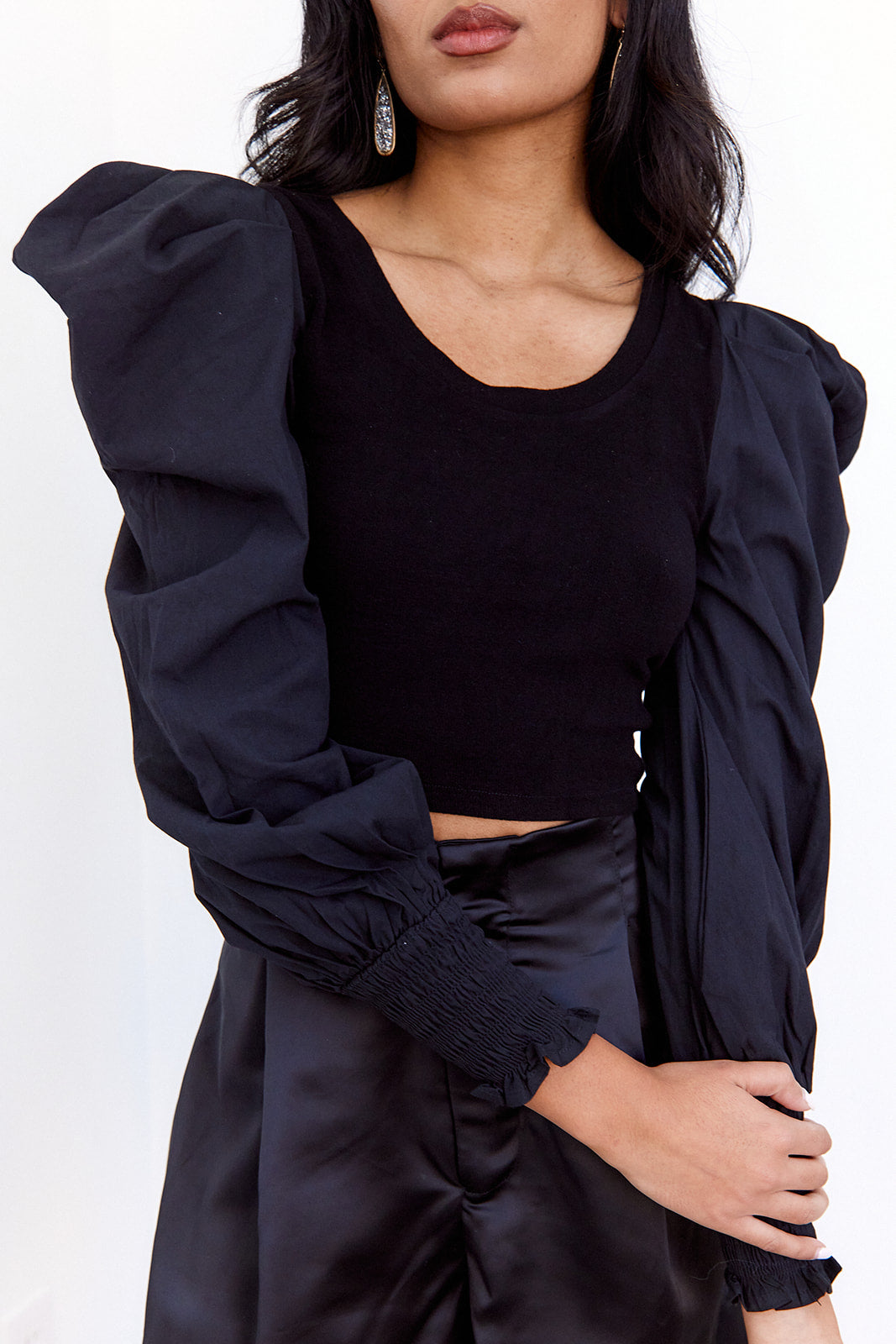 Natalie Long Sleeve Puff Sleeve Top