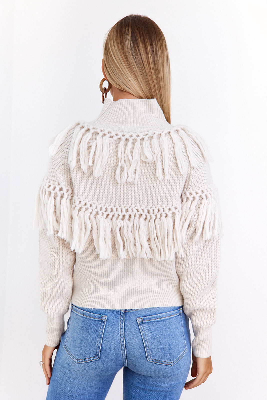 SALE - Acacia Tassel Turtleneck Sweater