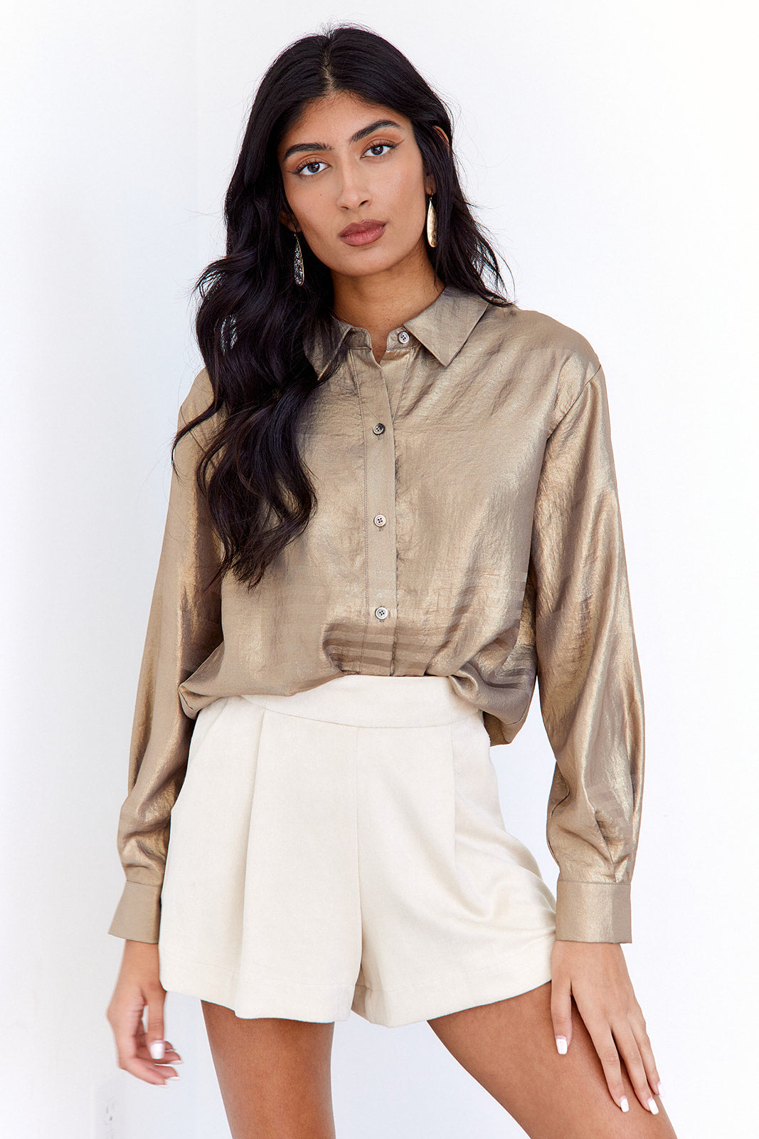 SALE - Jordie Striped Button Down Blouse