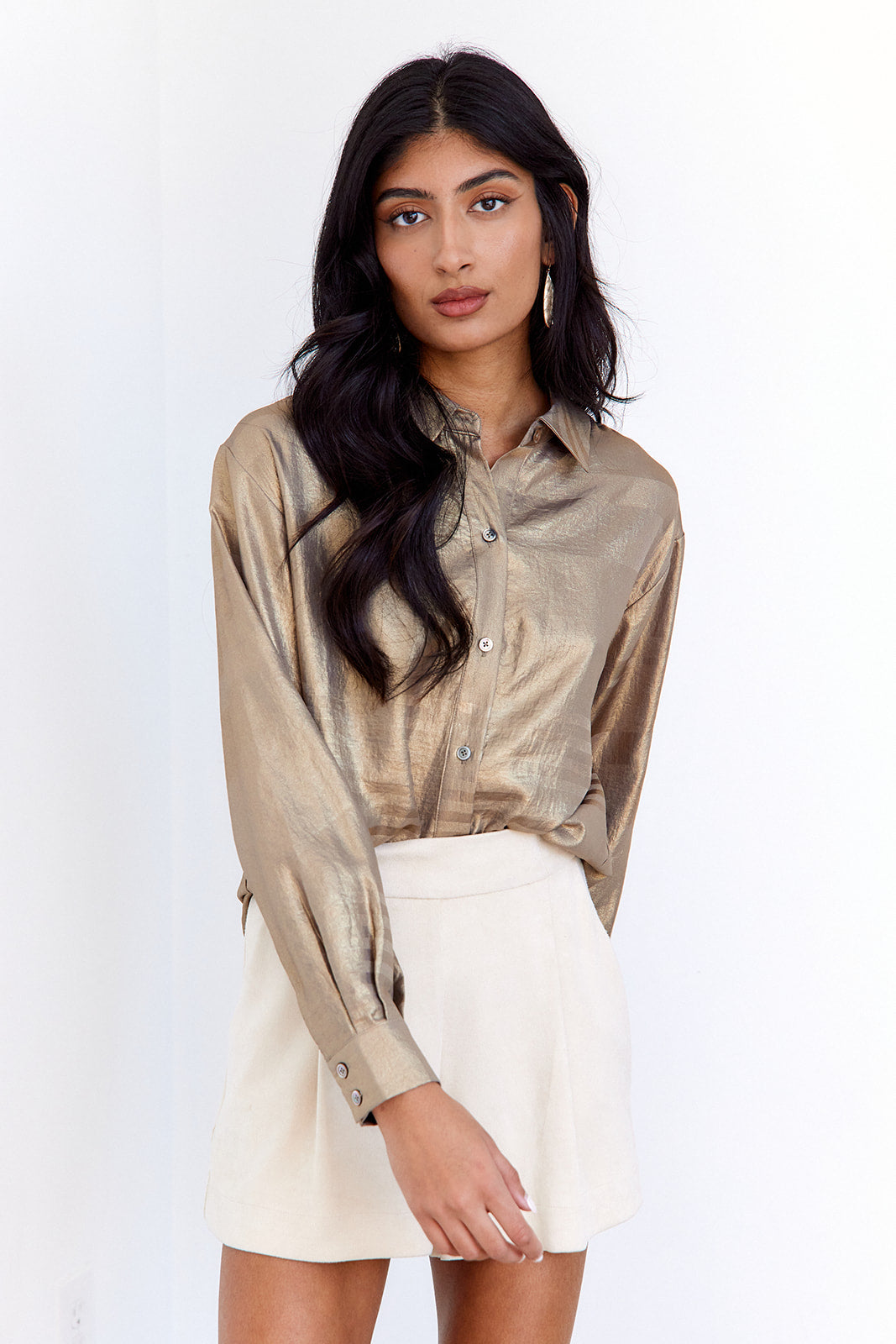 SALE - Jordie Striped Button Down Blouse