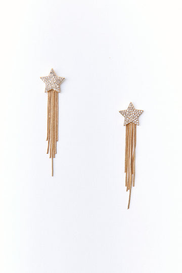 Cassidy Star Chain Drop Earrings