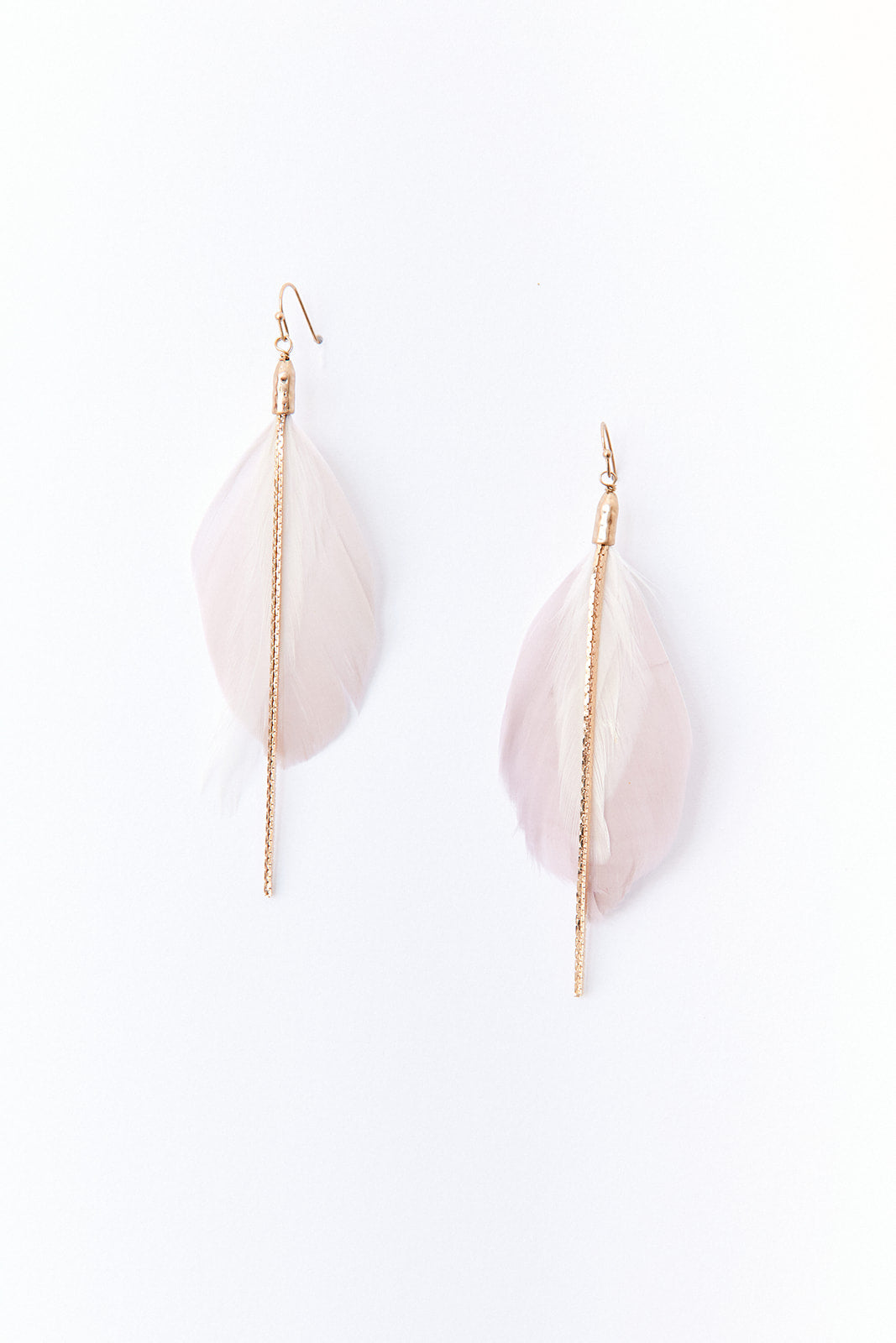 Martha Feather Drop Earrings
