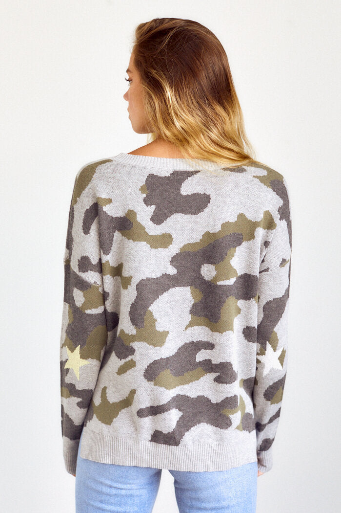 Marley Camo Sweater