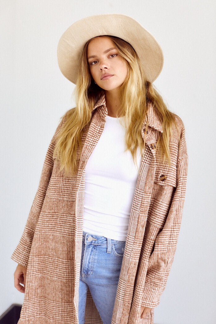 Della Oversized Flannel Shirt