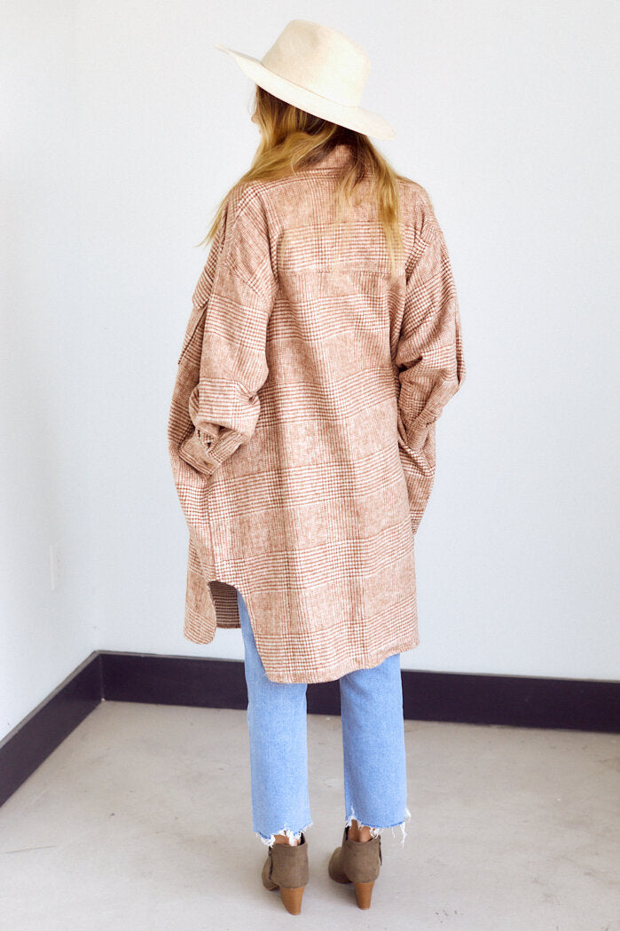 Della Oversized Flannel Shirt