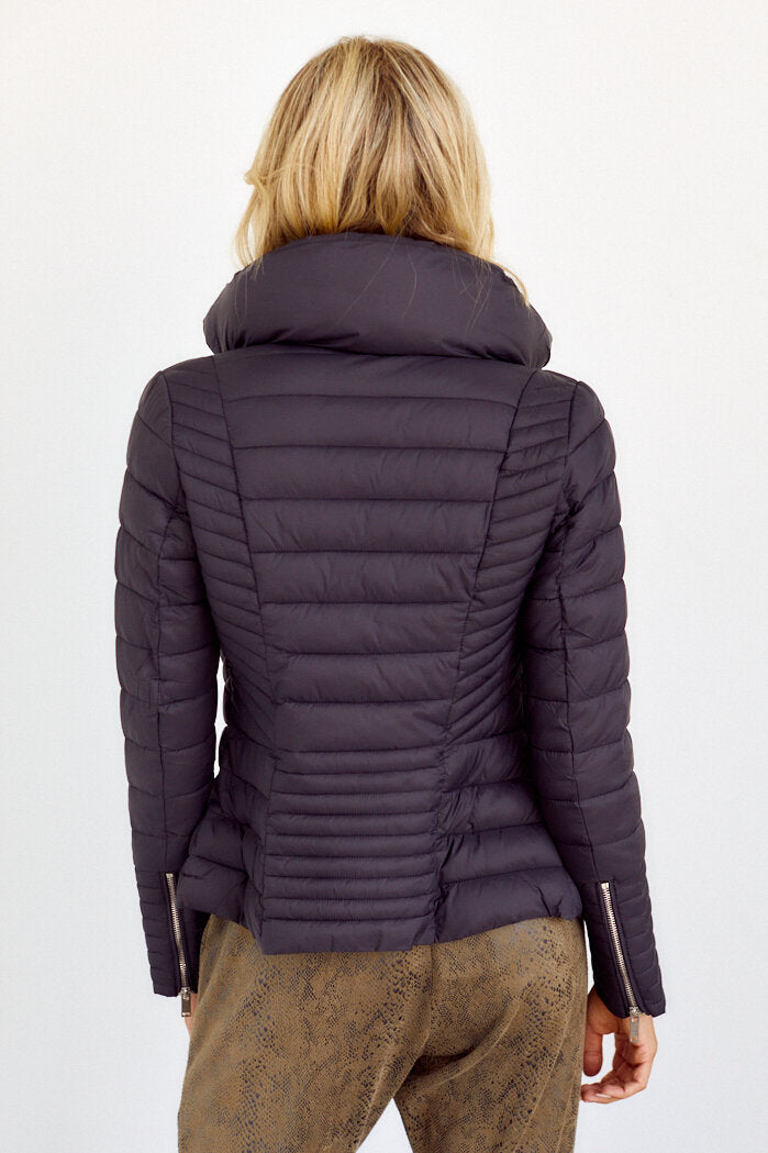 Lacy High Neck Puffler Jacket