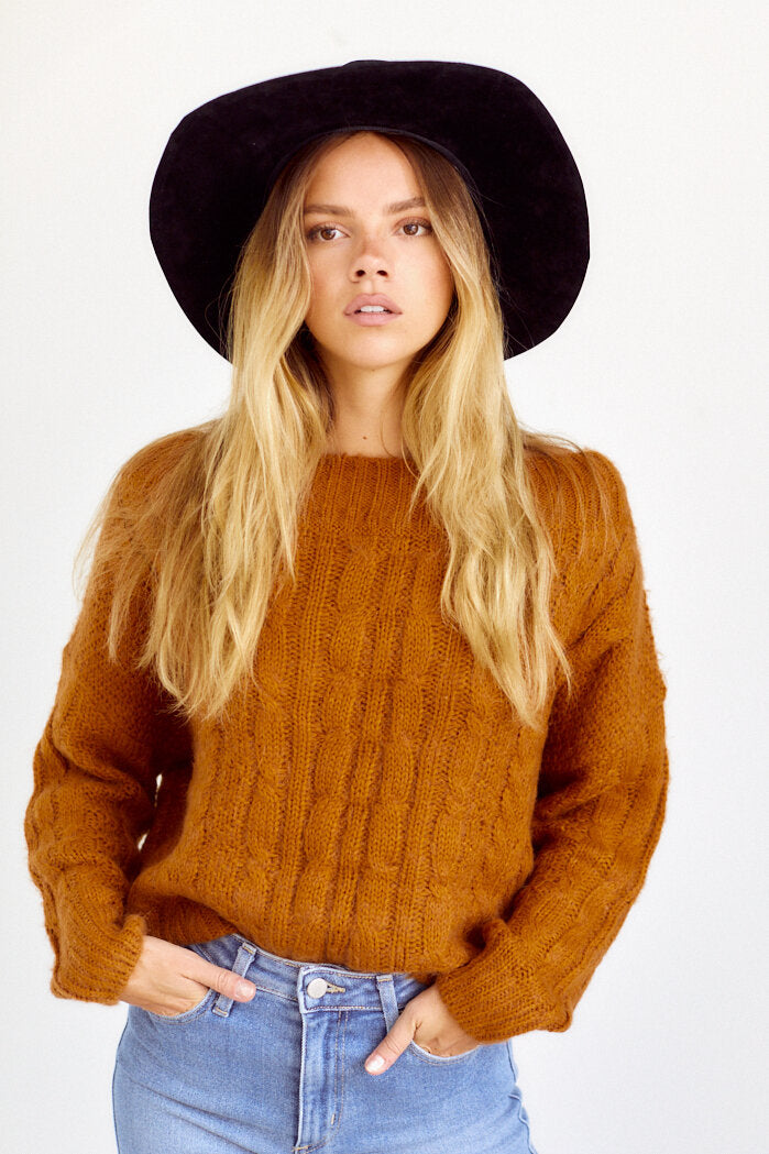 Adaya Faux Suede Hat
