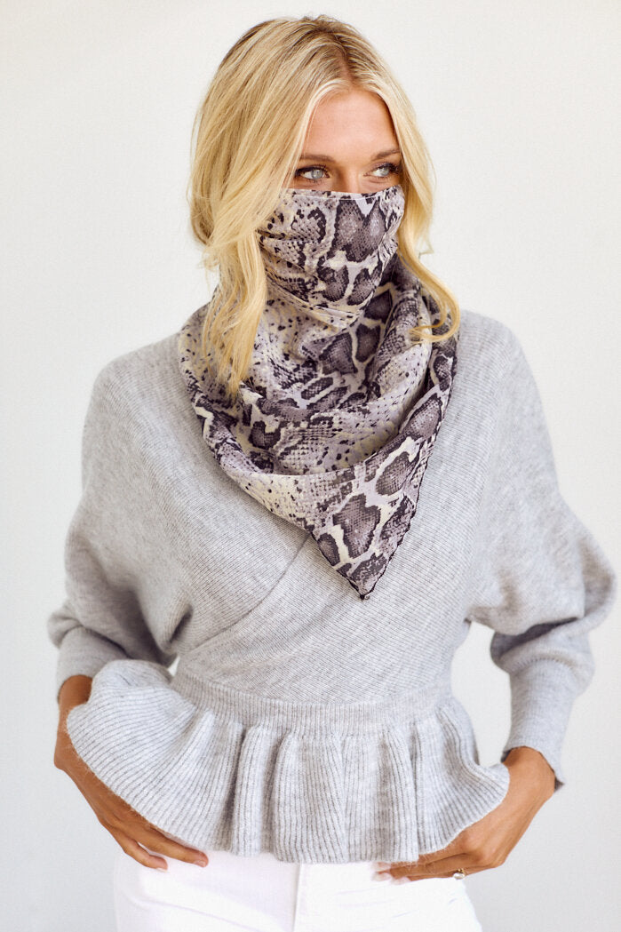 Raleigh Printed Scarf Face Mask