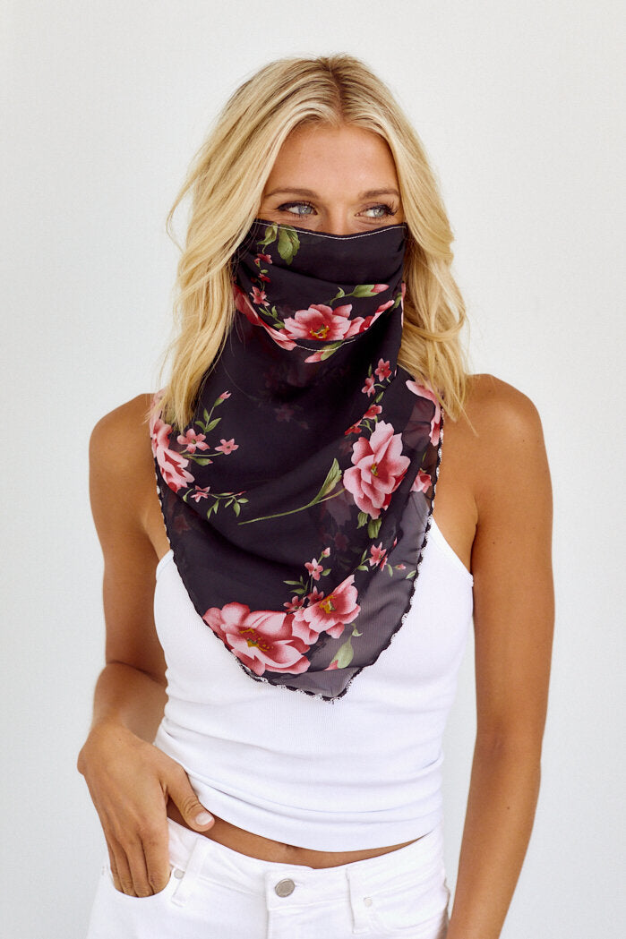Raleigh Printed Scarf Face Mask