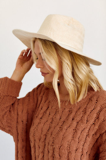 Adaya Faux Suede Hat