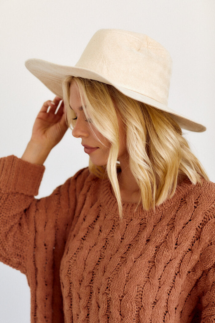 Adaya Faux Suede Hat