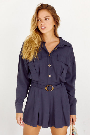 Ireland Belted Romper