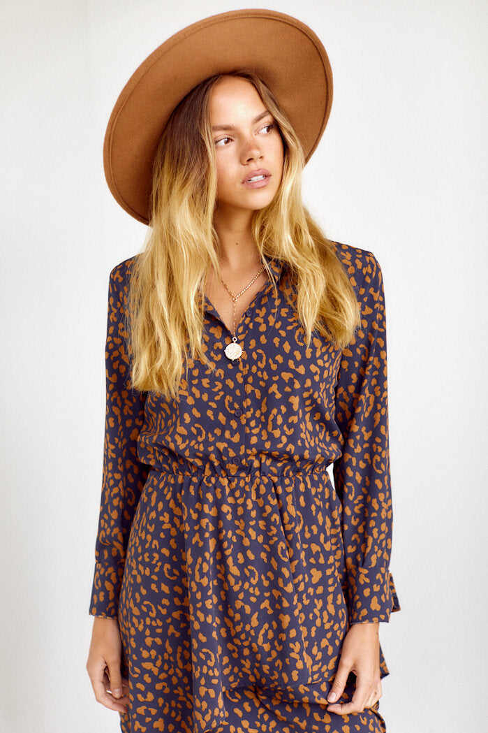 Cara Leopard Print Dress