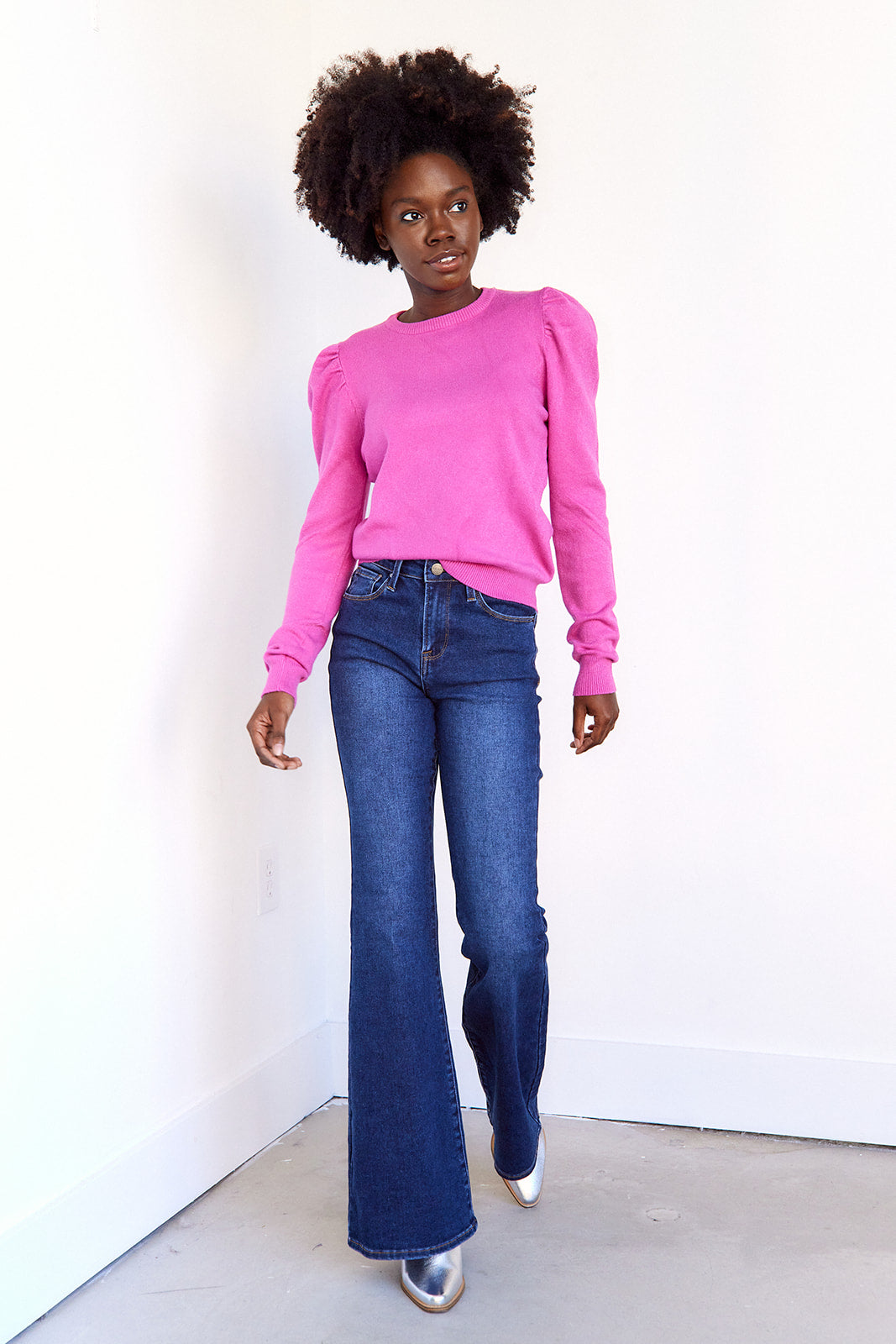 Piper Puff Sleeve Pullover Sweater