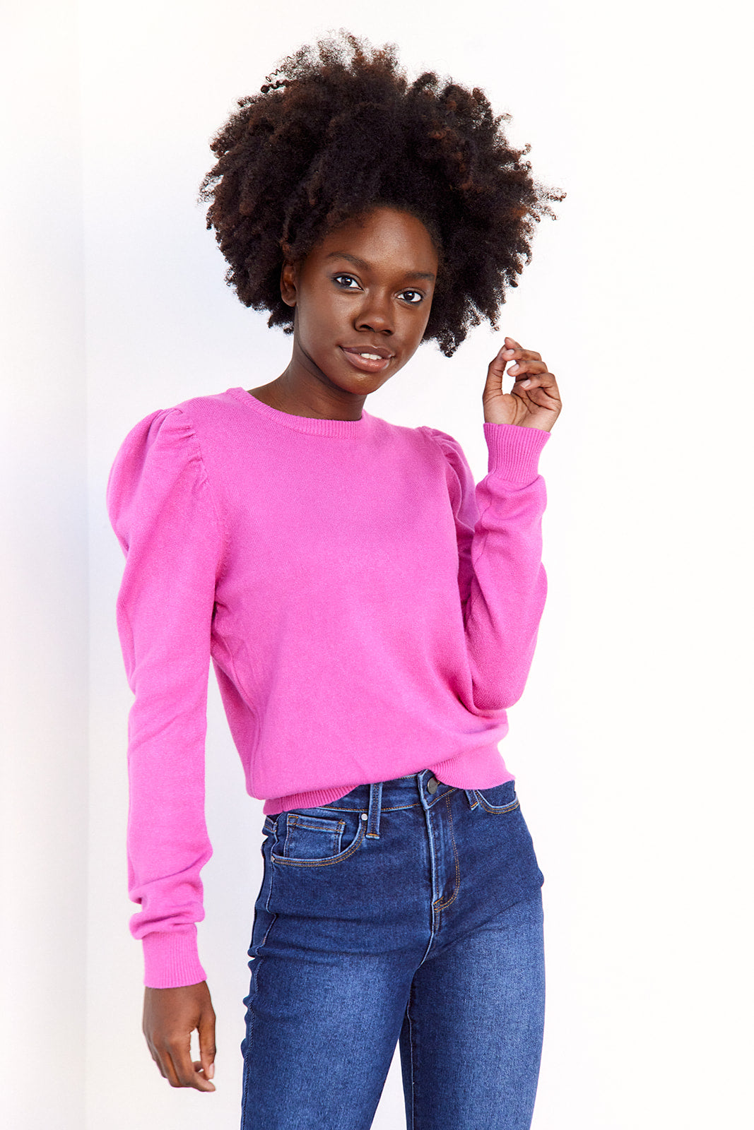 Piper Puff Sleeve Pullover Sweater