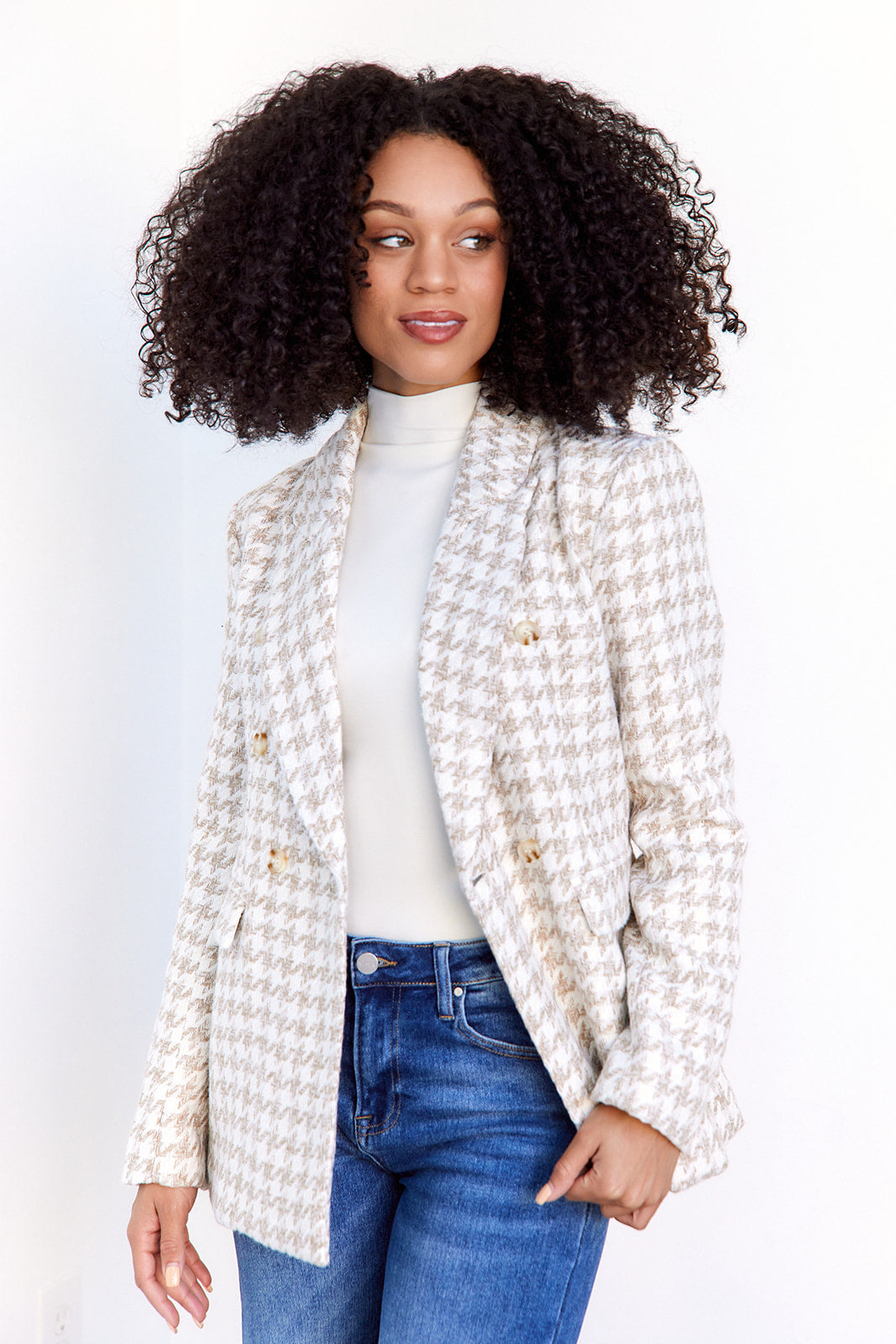 SALE - Andi Houndstooth Blazer