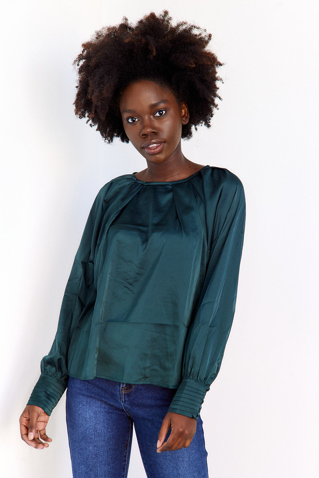 Edith Pleated Blouse