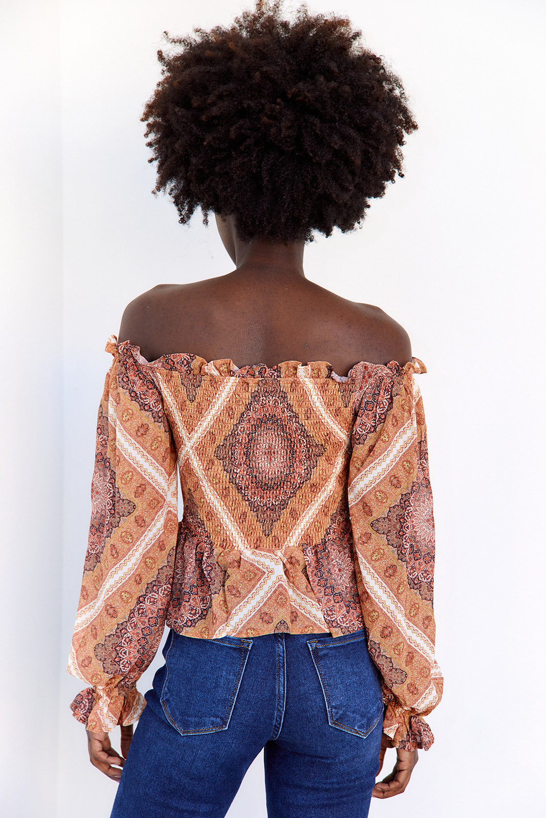 SALE - Orianna Off The Shoulder Smocked Top