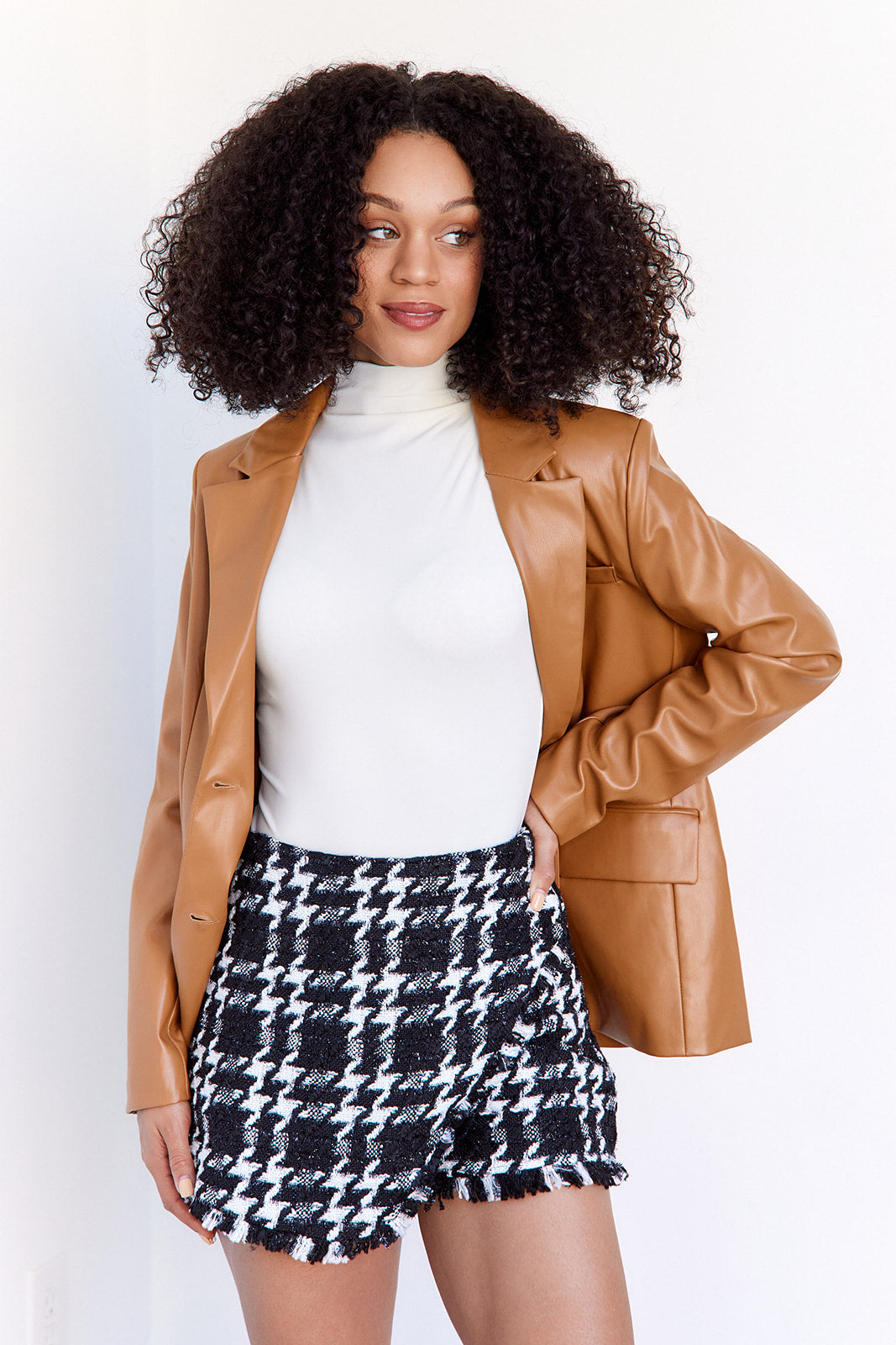SALE - Tullia Houndstooth Shorts