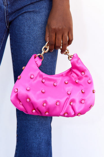 Izzie Gold Strap Shoulder Bag