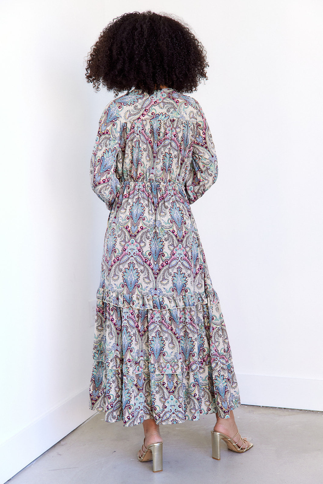 SALE - Courtney Paisley Maxi Dress