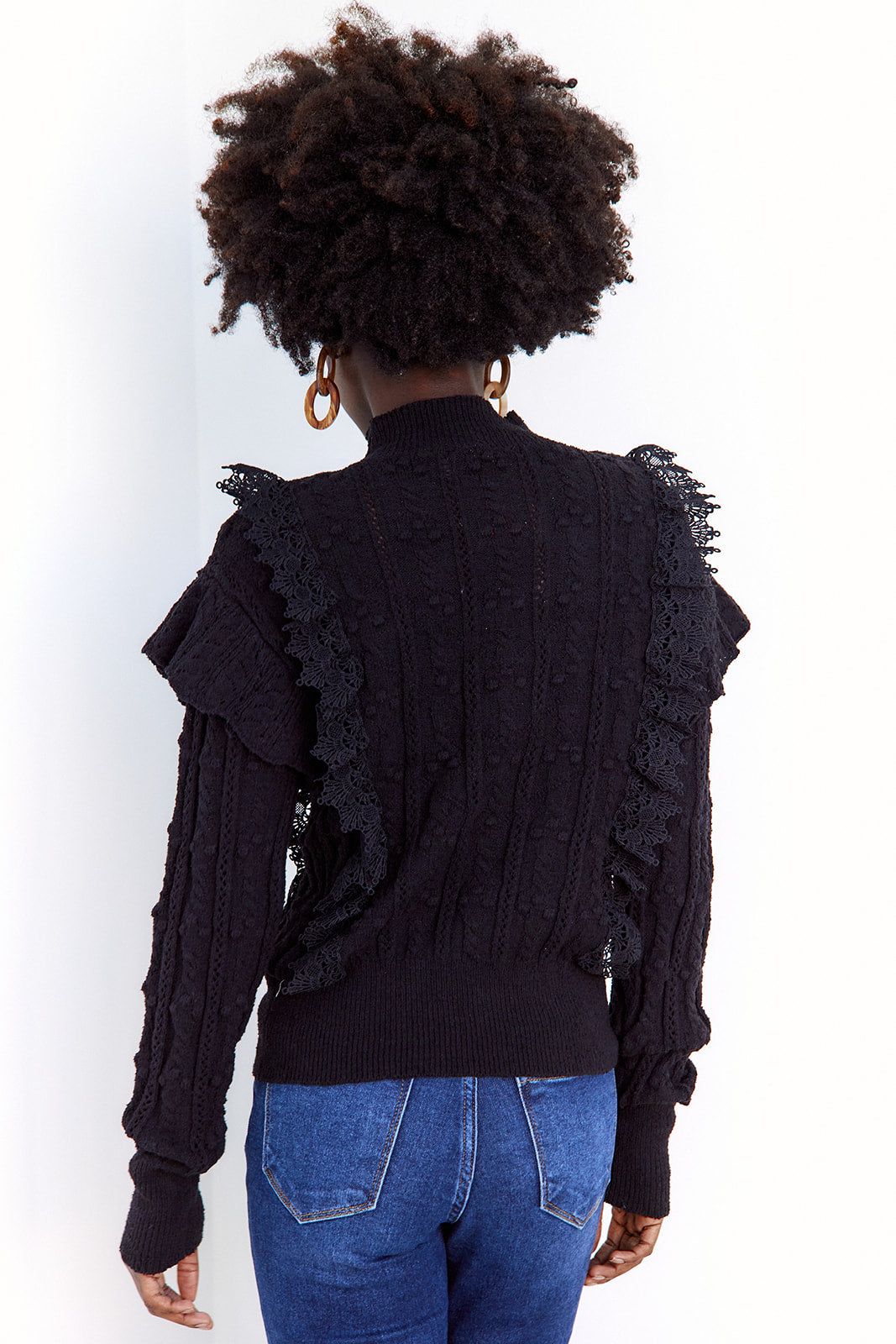SALE - Leo Lace Detail Sweater