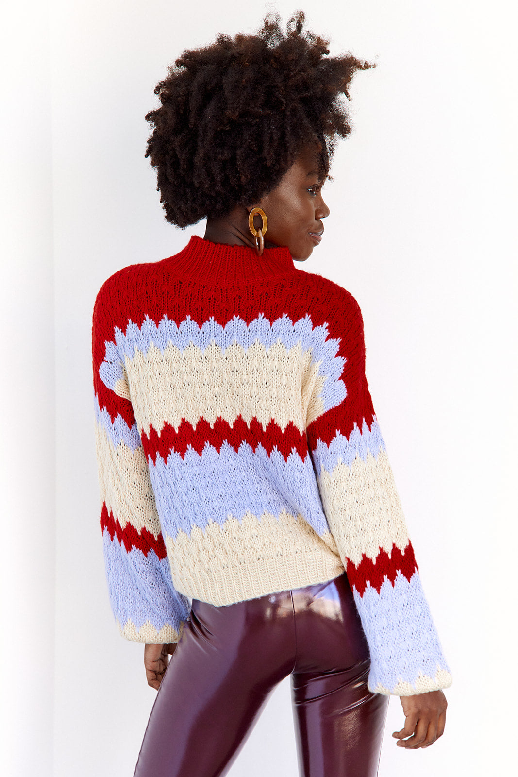 SALE - Sophia Geo Stripe Sweater