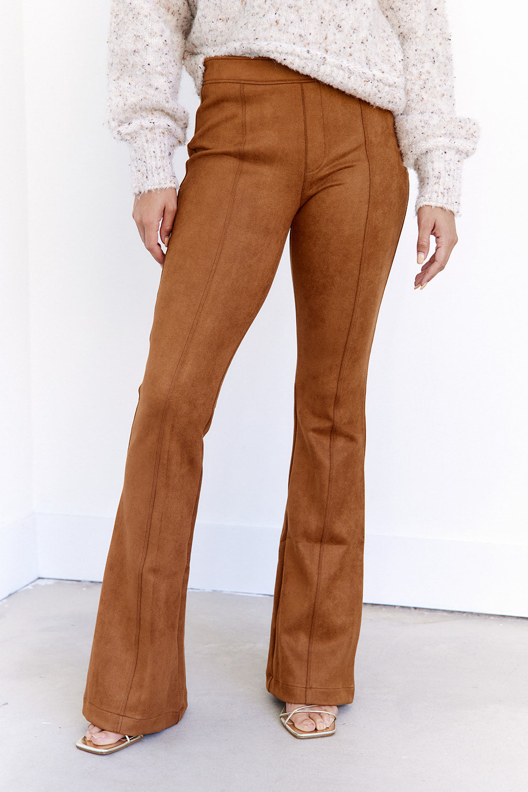 Spanx Faux Suede Flare Pants
