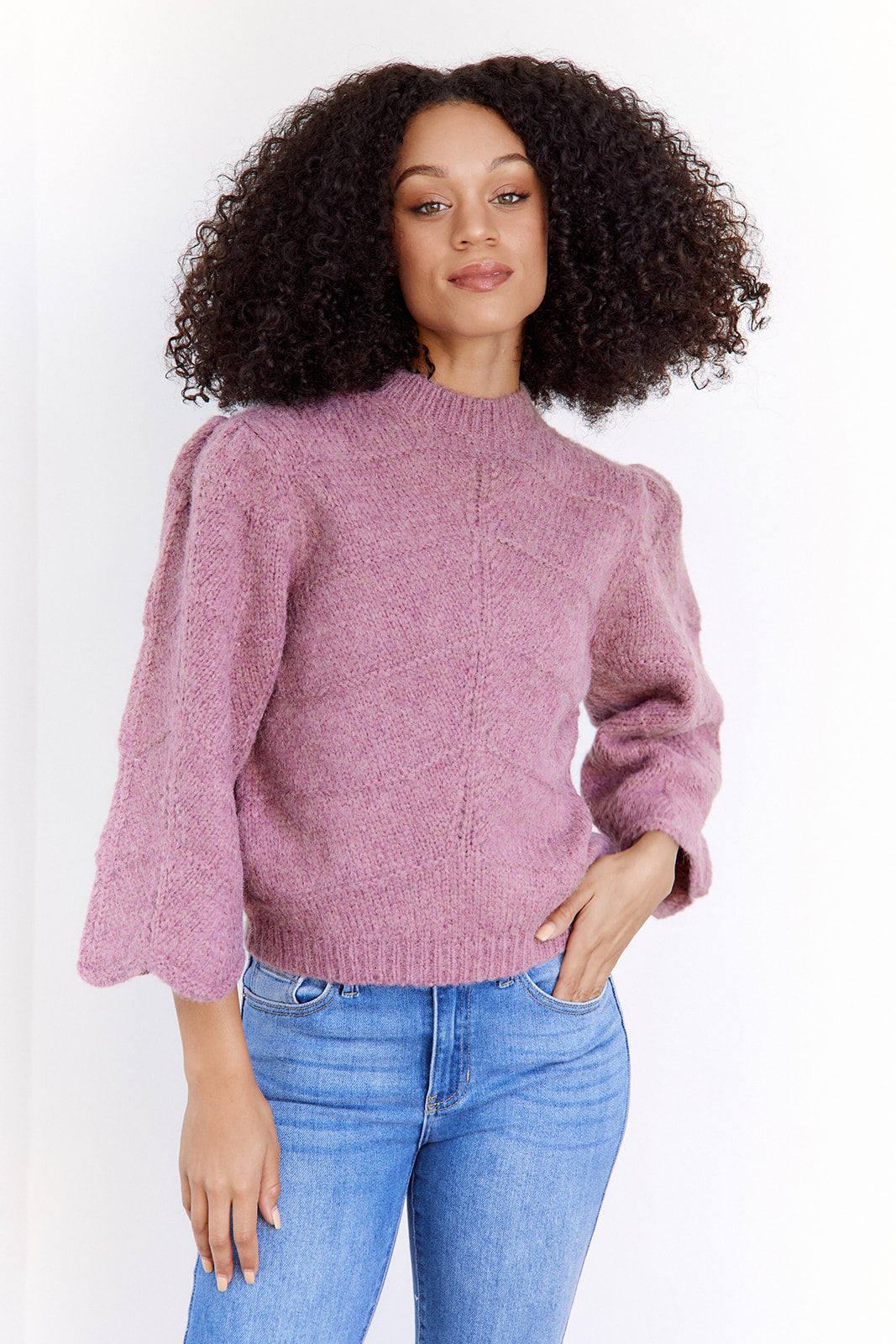 SALE - Haylen Wide Sleeve Sweater