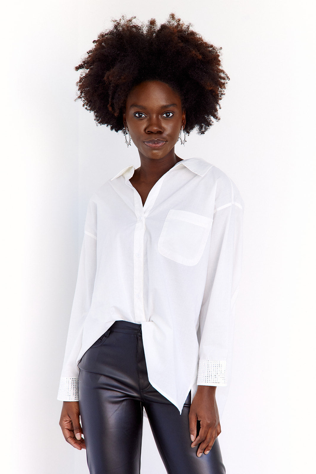 SALE - Damaris White Button Down Shirt
