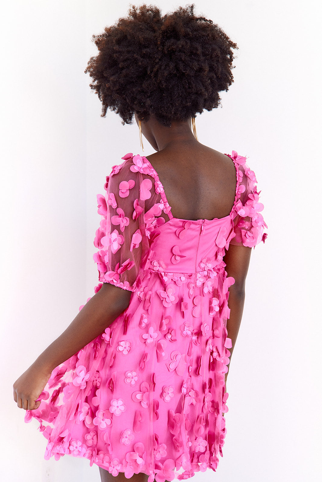 SALE - Rosemay Floral Textured Mini Dress