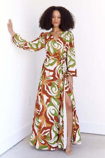 SALE - Kezia Printed Maxi Dress