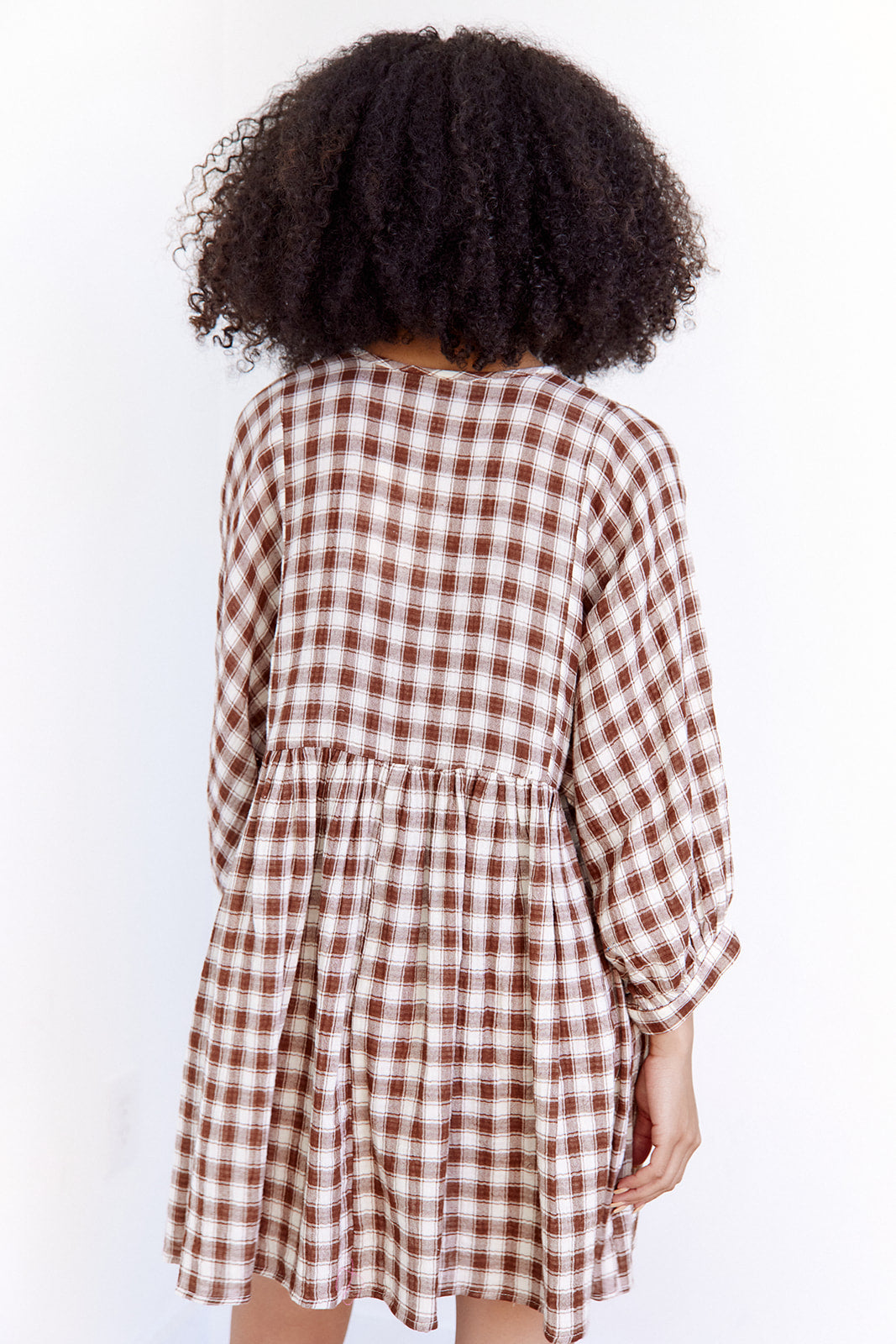 SALE - Olva Plaid Babydoll Dress